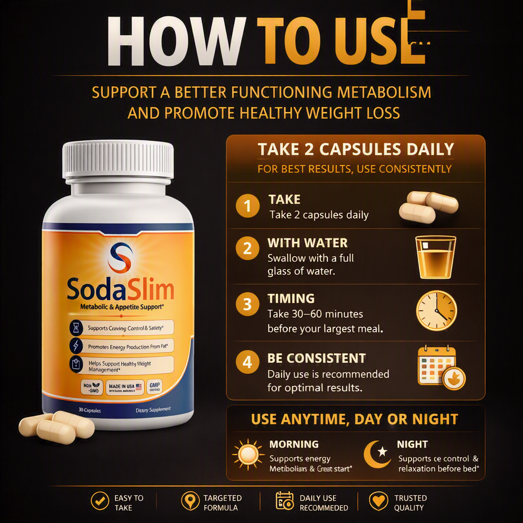 How to use SodaSlim — take one capsule daily