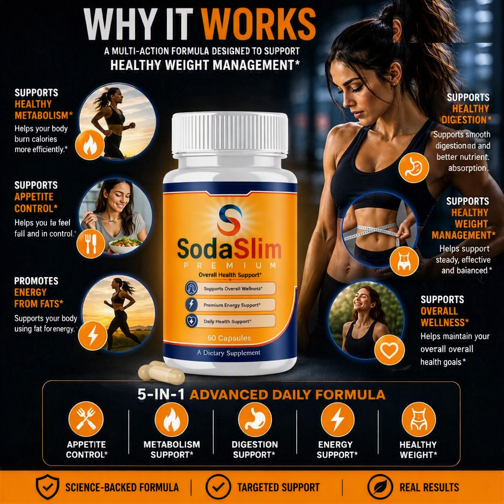 Why SodaSlim works — 5-in-1 advanced daily formula